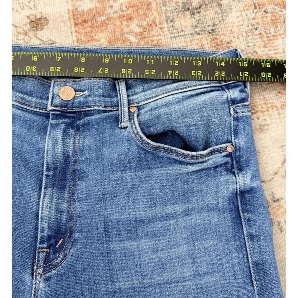Mother The Weekender Fray A Groovy Kind of Love Wide Flare Leg Denim Jeans Sz 31 - Picture 9 of 9